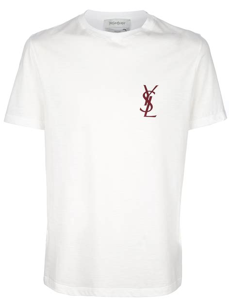 yves saint laurent logo tshirt heren|Saint Laurent graphic t shirt.